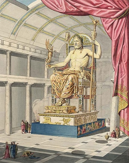 Diova socha na novodobé kresbě.