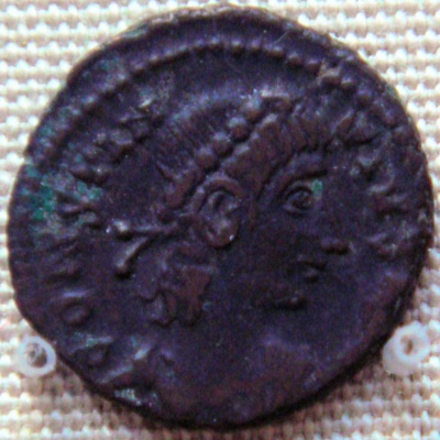 Mince císaře Konstantina nalezená v Číně.
