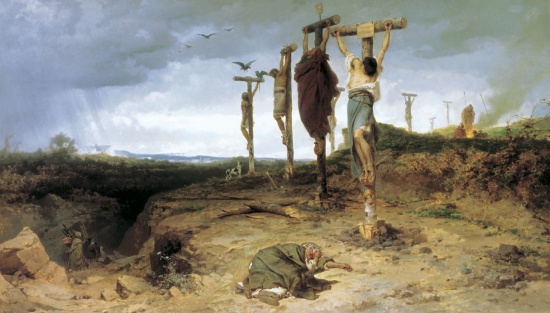 Ukřižovaní otroci, Fjodor Bronnikov (1878).